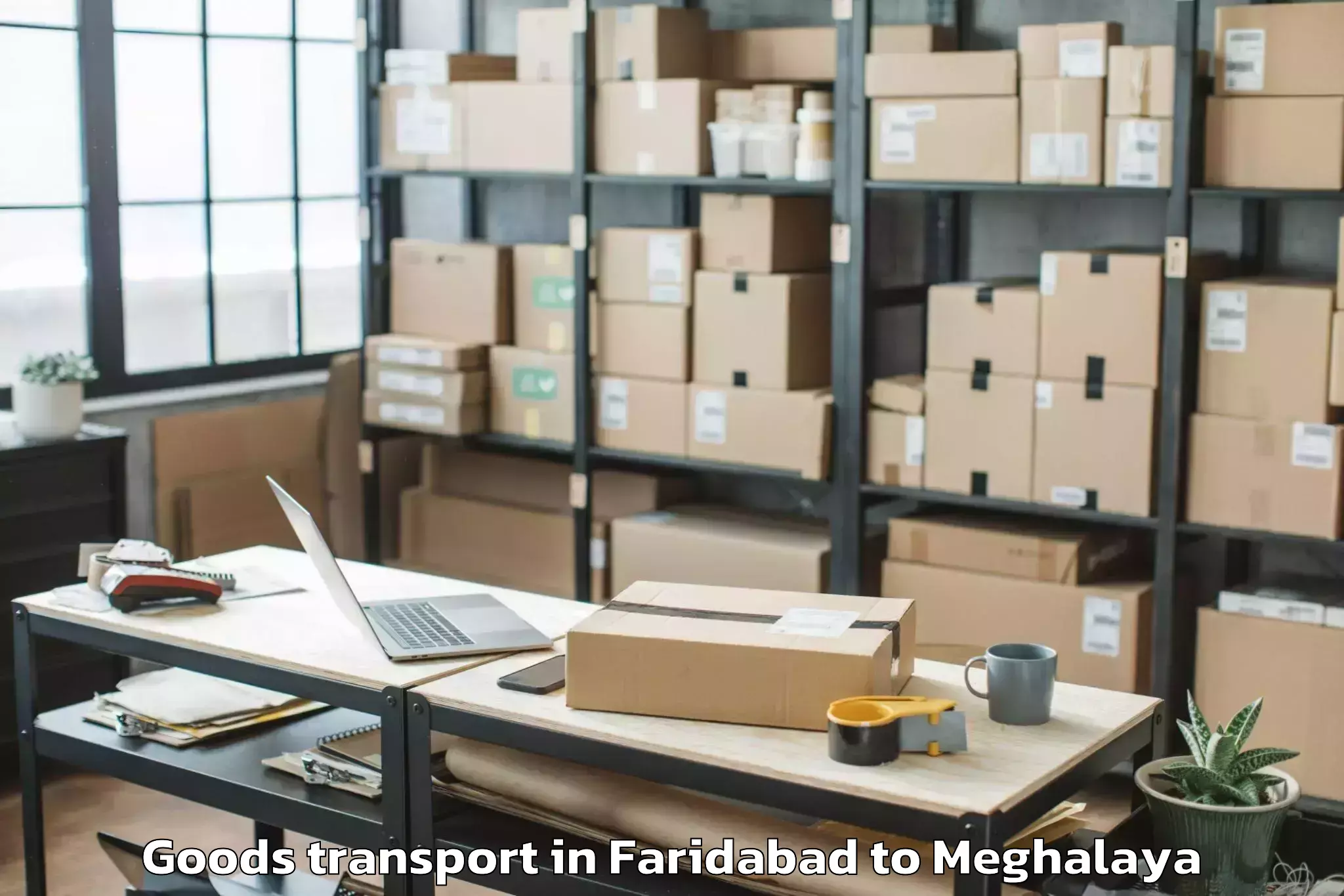 Quality Faridabad to Ranikor Goods Transport